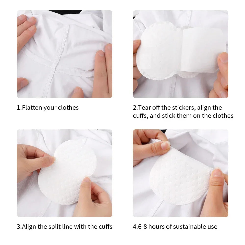 Absora Underarm Sweat Pads – Disposable Clothing Shields