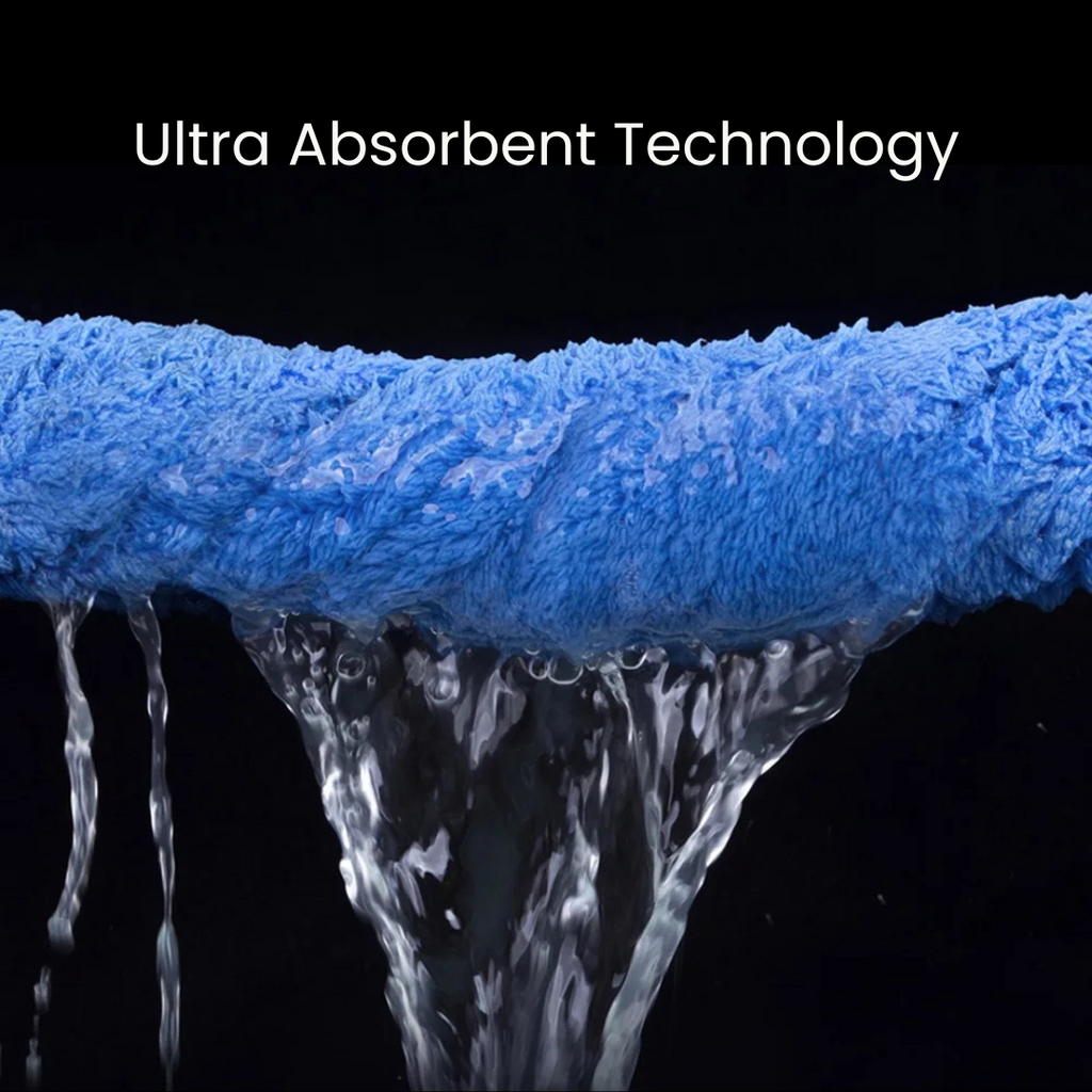 Absora Plush Microfiber Towel – Soft, Strong & Reusable for Everyday Cleaning